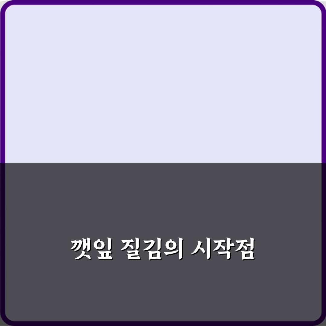 깻잎 잎이 질겨지는 이유 꿀팁 친구에게 알려드려요